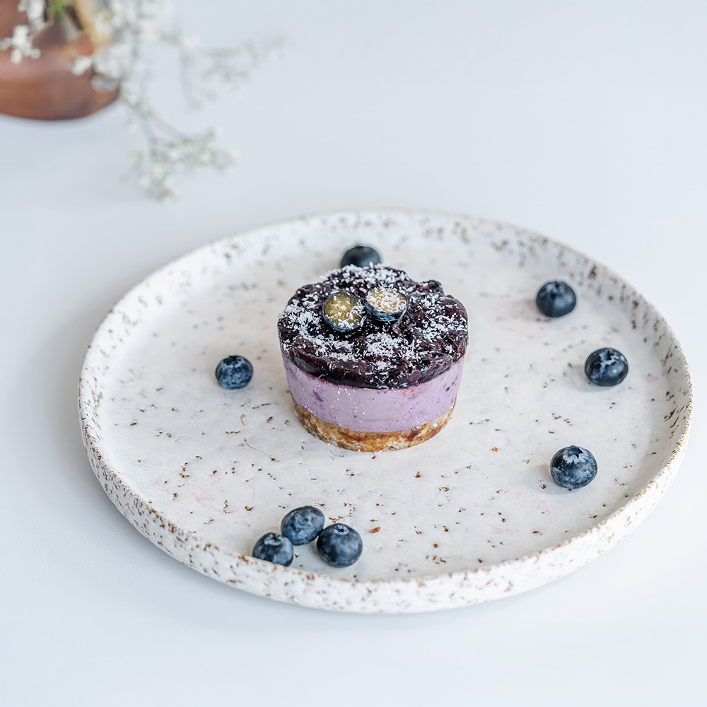 VEGAN BLUEBERRY CHEESECAKE SUGAR-FREE