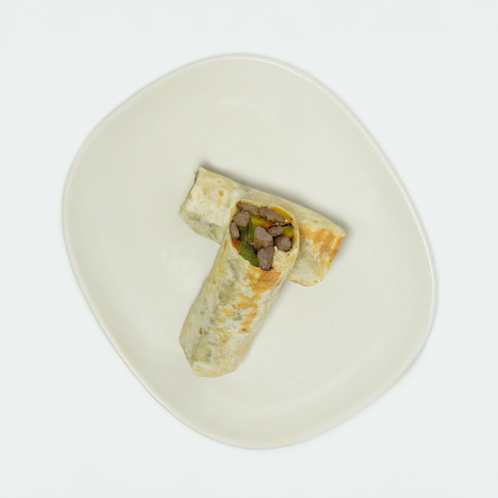 Grilled Beef Steak Wrap Grilled Capsicums